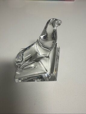 more uncle stuff Baccarat sea lion figurine or paperweight crystal